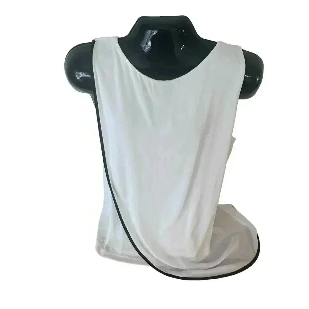 Womens Black White Chicos Traverlers‎ Size 3 Large 16 Blouse Top Sleeveless - Picture 7 of 8